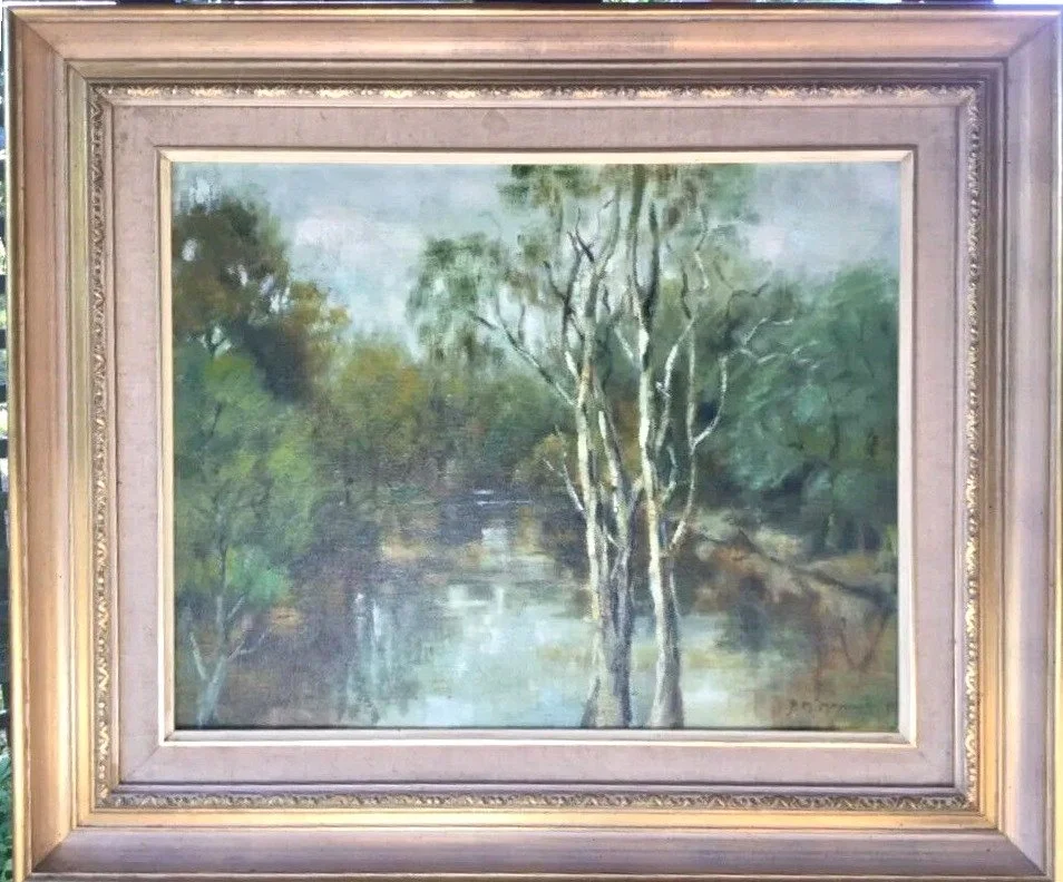 H.A.G Heerings Framed Landscape Oil Painting — Hatherley Fine Art